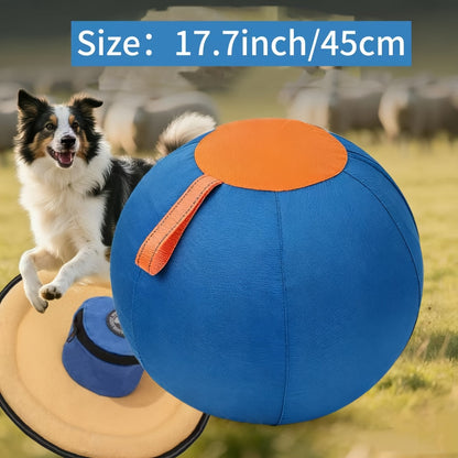 Grosse balle gonflable pour chien – Jouet interactif pour l'entraînement et le rassemblement, jouet d'exercice anti-ennui pour bouledogues, golden retrievers et bergers australiens, sans pile nécessaire