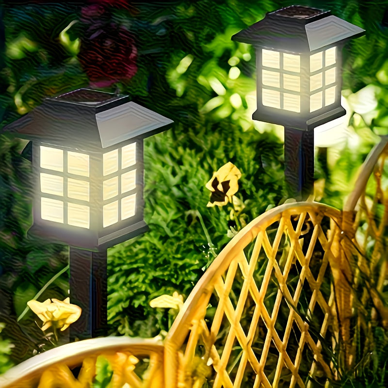 Lampes solaires d'extérieur à LED pour allée de jardin, éclairage paysager étanche IP44 pour trottoir, allée, pelouse, cour – Blanc chaud, lot de 6, 12 ou 24 – Décoration de Noël et de fêtes