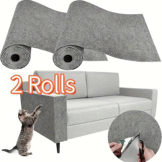 Protections auto-adhésives anti-griffures pour chat, 2 rouleaux de 60 x 30 cm – Tapis anti-rayures épais, adhésif – Plusieurs couleurs, tapis de protection découpable pour canapé, meubles et salon – Installation facile