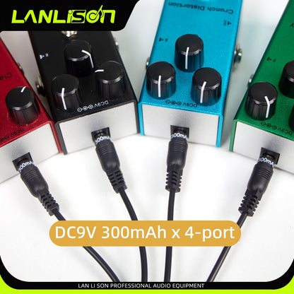 Alimentation isolée à 8 ports pour pédales de guitare avec recharge USB – Sorties CC 9V, 12V, 18V sans bruit pour pédales d'effet et accessoires, compatible avec la plupart des pedalboards