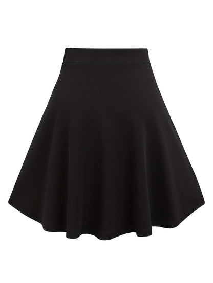Mini-jupe trapèze gothique à carreaux avec boucle pour femme, jupe en tricot style Y2K à blocs de couleurs, noir gris rouge bleu violet S M L XL XXL