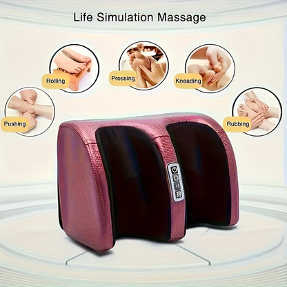 Masseur de pieds électrique avec chaleur – Pétrissage profond et compression pour jambes, pieds et bras, usage à domicile et au bureau, modèles multiples avec housses de pieds