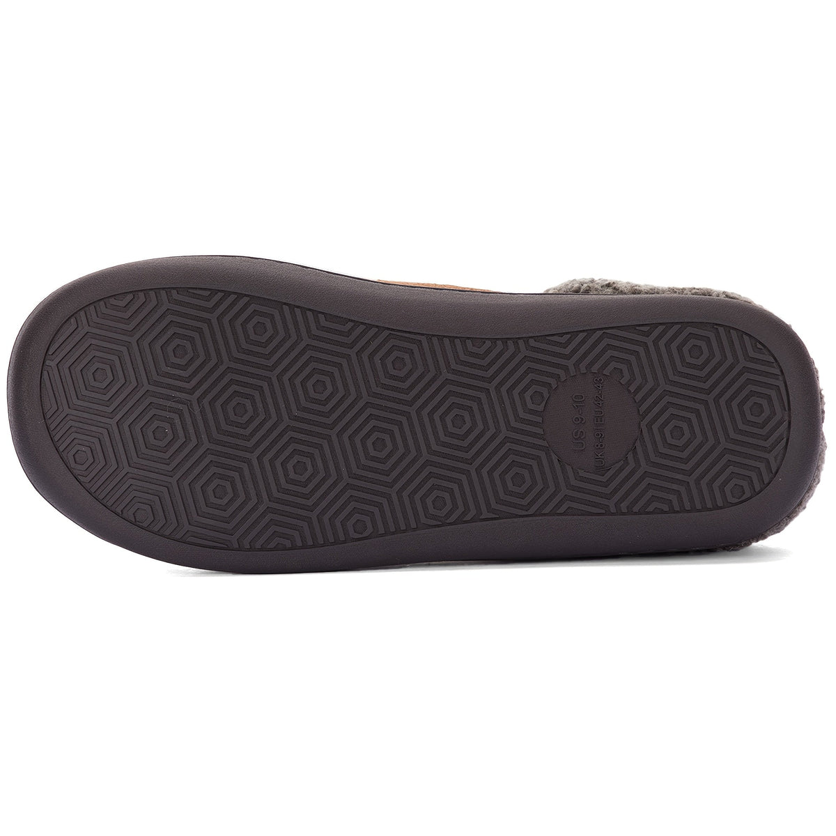 Mocassins pour homme à col en peau de mouton – Rembourrage en mousse à mémoire de forme, semelle antidérapante en TPR, doublure chaude, chaussures à enfiler pour l'intérieur et l'extérieur en toute saison – Brun café, chameau, noir (US 7–12)