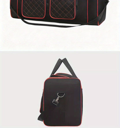 Sac de voyage grande capacité pour hommes et femmes – Sac de sport robuste multi-poches, avec bandoulière réglable et fermeture éclair pour le fitness, les escapades de week-end, les voyages d'affaires et les activités en plein air