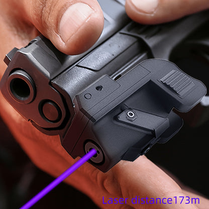 Viseur laser point rouge rechargeable par USB, montage sur rail Picatinny avec mode stroboscopique, compact et léger, classe IIIa 5mW pour pistolets, fusils et armes de poing, dérive et élévation réglables, portée de jour de 30 à 90 mètres