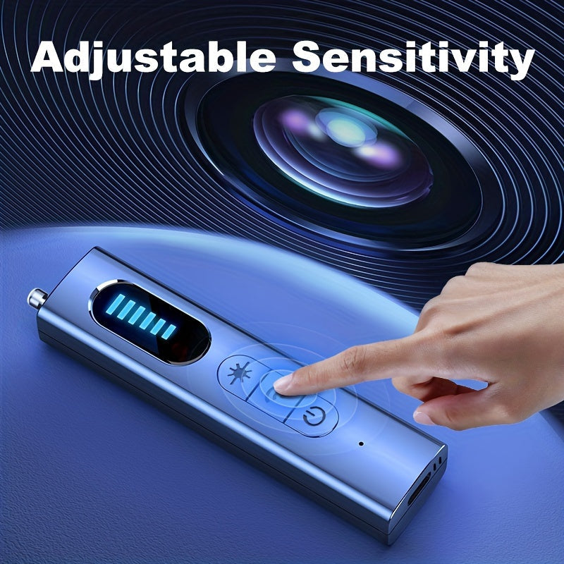 Détecteur de caméra cachée et scanner de signal RF anti-espion – Détecteur de mouchards portable pour traceurs GPS, dispositifs d'écoute sans fil, protection de la vie privée pour hôtels, voitures, maisons, bureaux et voyages