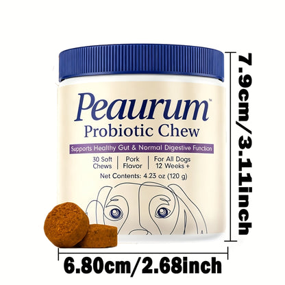 Probiotiques pour chiens, 60 gélules, formule naturelle à base de plantes, favorise la santé intestinale, la digestion et soulage les allergies saisonnières - 120 g, lot de 1 ou 2
