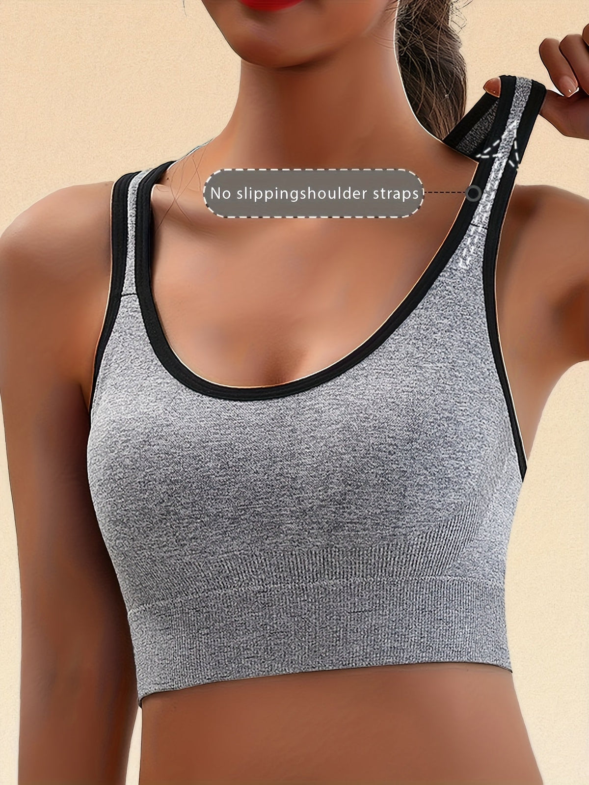 Lot de 5 brassières de sport sans coutures pour femme – Brassière de yoga et de fitness souple sans armatures, tissu extensible opaque, ensemble de brassières confortables pour le sport, le yoga et le quotidien