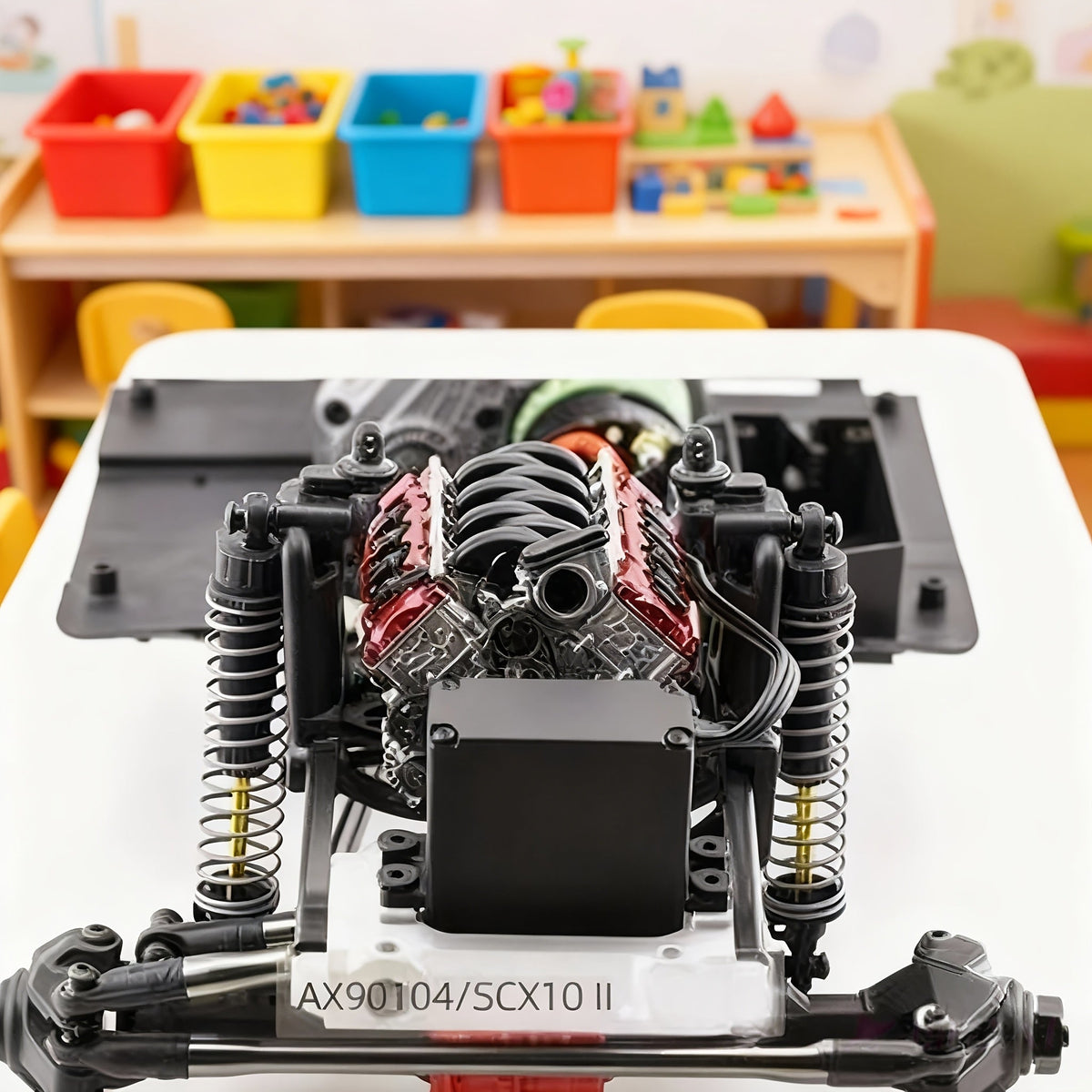 Kit de modèle de moteur V8 pour adultes, assemblage imprimé en 3D, moteur miniature réaliste à l'échelle, projet STEM, modèle d'exposition, cadeau pour passionnés de voitures et ingénieurs