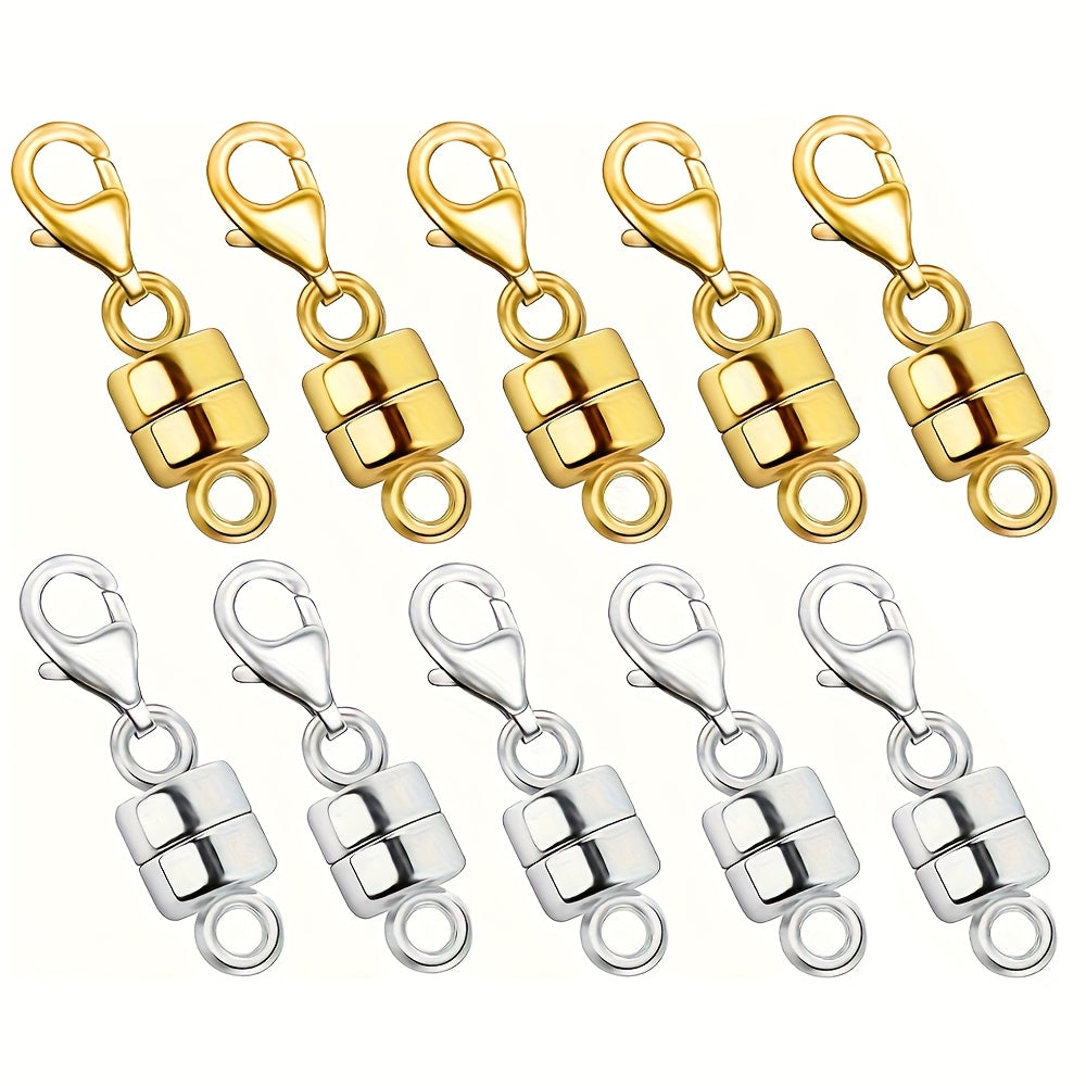 Fermoirs et attaches magnétiques pour colliers avec mousqueton – Convertisseurs de fermoirs de bijoux à connexion facile pour bracelets, colliers et chaînes, fermoirs de bijoux adaptés aux personnes souffrant d'arthrite