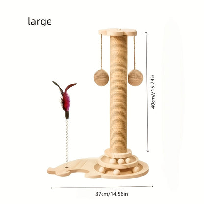 Arbre à chat et griffoir – Griffoir en sisal et bois massif, styles variés : champignon, dauphin, velours, hamac et planche verticale, tailles S/M/L/XXXL pour chats de tous âges