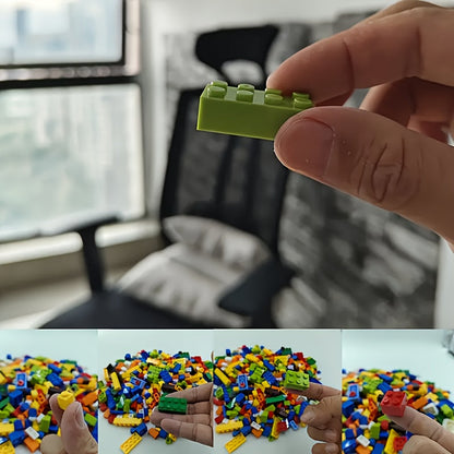 Lot de 500 briques de construction éducatives pour enfants, jeu de construction DIY à petites particules emboîtables, favorise la créativité et l'imagination, cadeau pour garçons et filles dès 3 ans (maternelle)