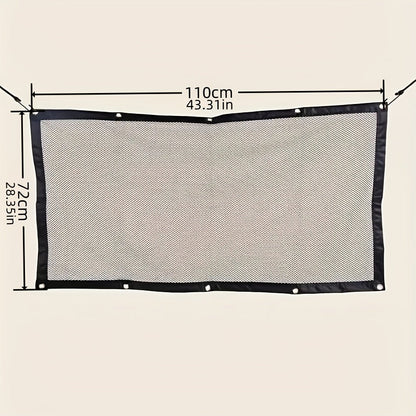 Filet de protection et de rangement pour animaux en voiture - Organisateur réglable en polyester, protection de siège arrière facile à installer pour tous véhicules, tailles M et L pour chiens et chats