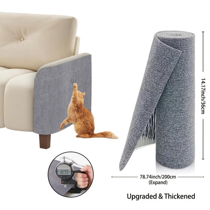 Protecteurs de meubles anti-griffes pour chat auto-adhésifs - Protections découpables pour canapé et mur, dispositifs de dissuasion durables contre les griffades de chat pour canapé, chaise, cadre de porte