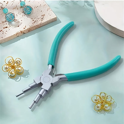 Pinces pour la création de bijoux – Outil en acier au tungstène à bec rond et pointu pour anneaux de 3-10 mm, pliage et façonnage de fil pour le bricolage et la réparation de bijoux