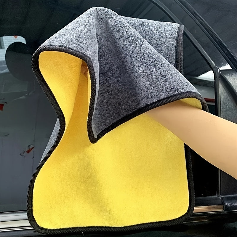 10 serviettes de nettoyage en microfibre pour voiture – Super absorbantes, non pelucheuses, sans traces, chiffons de séchage pour carrosserie, intérieur, vitres et entretien ménager