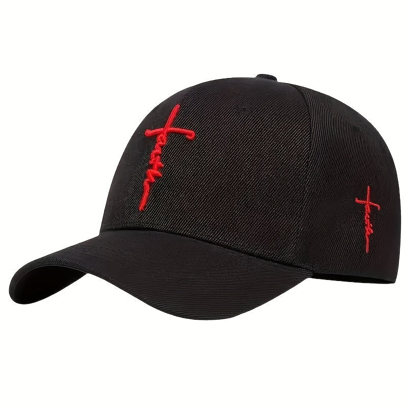 Lot de 4 casquettes de baseball à thème religieux pour hommes et femmes – Casquette de sport décontractée et légère en polyester, réglable, couleur unie pour les voyages en plein air, la plage, cadeau de Noël ou de fête des Pères