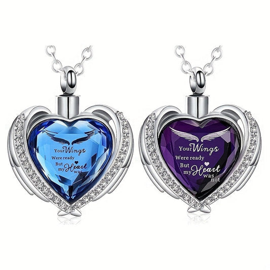 Collier funéraire en acier inoxydable pour cendres – Pendentif urne commémoratif pour cendres humaines et d'animaux, bijou souvenir pour la perte d'un être cher, cadeau de sympathie élégant pour hommes et femmes