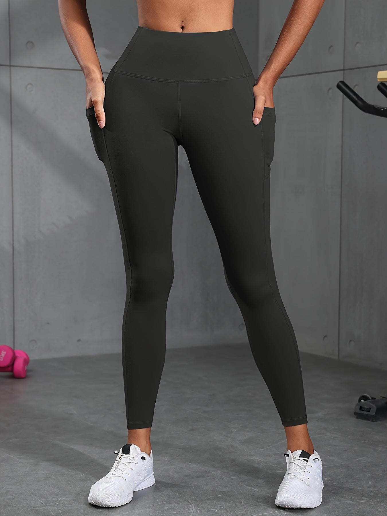 Women's High Waist Leggings with Pockets 6 Pack Buttery Soft Tummy Control Yoga Pants Multicolor S-XXL