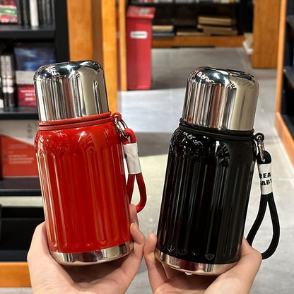 Gobelet isotherme sous vide en acier inoxydable 316, bouteille d'eau tout métal couleur dopamine, garde les boissons chaudes et froides, pour le travail, l'école, le camping, le sport, les voyages, portable, tendance, rouge, noir, bleu, blanc
