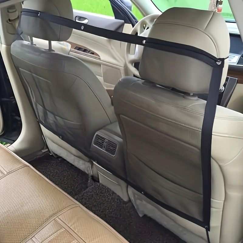 Filet de protection et de rangement pour animaux en voiture - Organisateur réglable en polyester, protection de siège arrière facile à installer pour tous véhicules, tailles M et L pour chiens et chats
