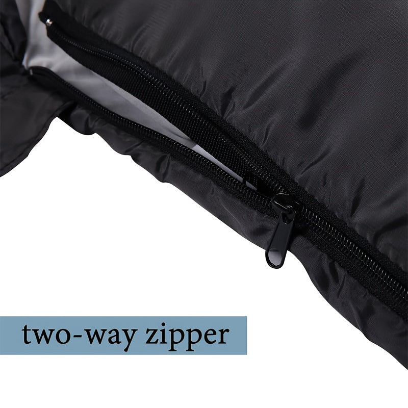 Sac de couchage 3 saisons avec oreiller et sac de compression – Système de couchage léger pour adultes, randonnée, sac à dos, aventures en plein air, voyage et utilisation d'urgence, 4 couleurs