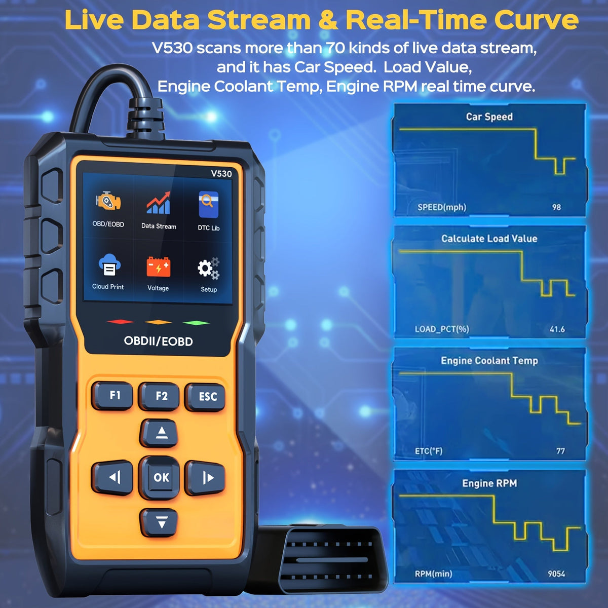 Outil de diagnostic OBD2 professionnel,  lecteur de codes défaut moteur avec réinitialisation, modes 6 et 8, préparation I/M - Valise de diagnostic automobile universelle pour tous les véhicules OBDII depuis 1996
