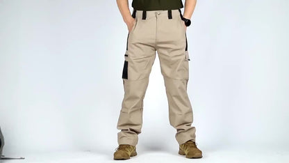 Pantalon cargo tactique pour homme, séchage rapide, léger, multi-poches, pour randonnée, plein air, travail, S-XXXL, noir, gris, vert, marron, coupe droite, pantalon utilitaire