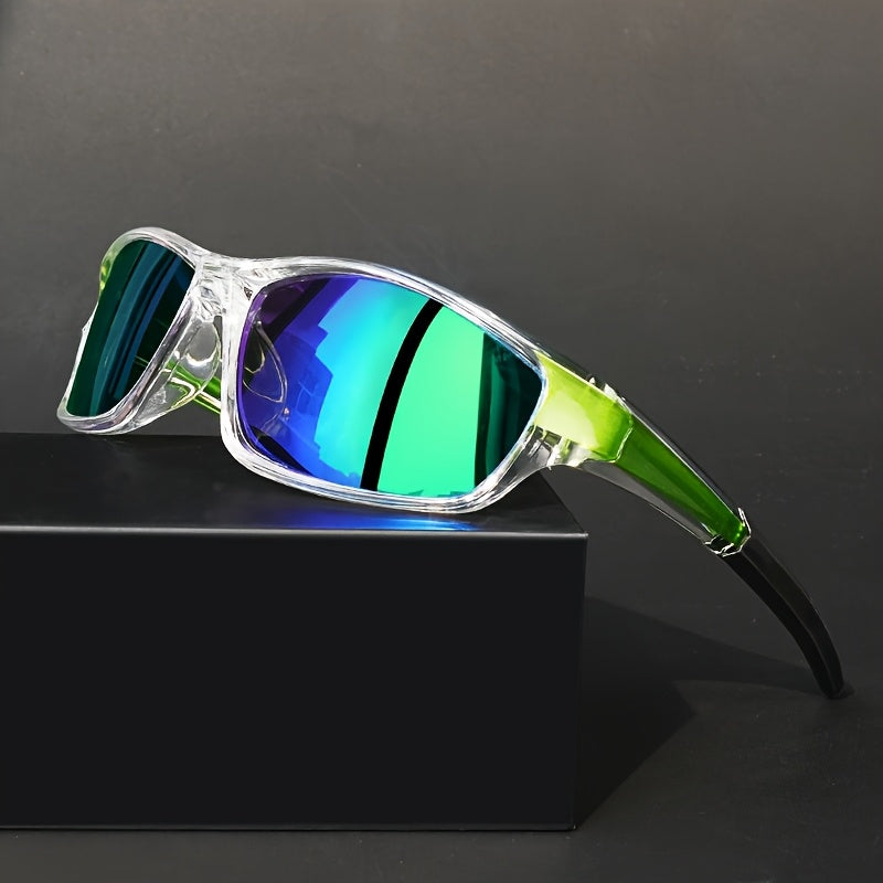 Lunettes de soleil polarisées enveloppantes pour hommes et femmes – Style sport rétro, verres TAC et monture PC légère, lunettes avec protection UV pour la conduite, le cyclisme et les activités de plein air
