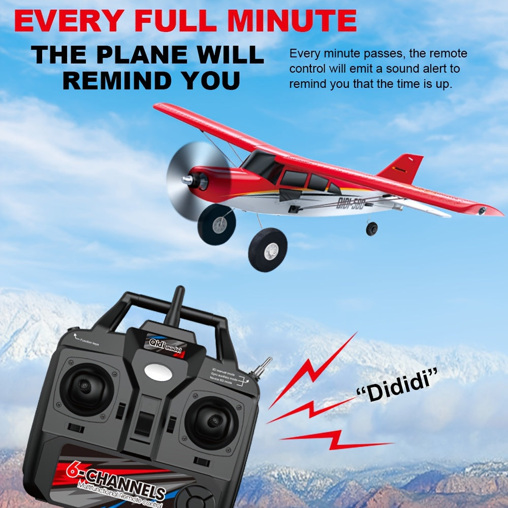Avion RC à moteur brushless, télécommande 6 canaux avec gyroscope 6 axes, voltige 3D, avion à aile fixe en mousse EPP – QIDI560, avion de voltige pour amateur de loisirs en extérieur avec 2 batteries, conception légère