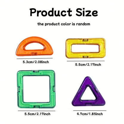 Ensemble de 30 blocs de construction magnétiques pour enfants – Grands carreaux à empiler colorés, jouet éducatif STIM, apprentissage des formes et des couleurs, cadeau d'anniversaire ou de Noël pour tout-petits