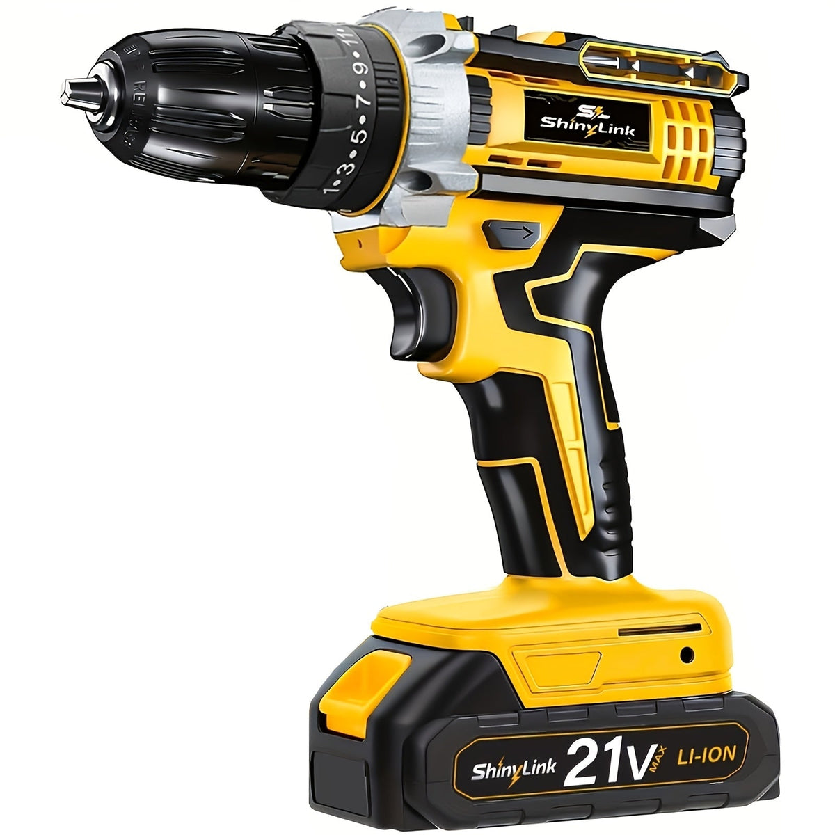Ensemble de perceuse sans fil 21V, 18 à 148 pièces | Perceuse-visseuse électrique rechargeable avec 2 batteries, embouts de vissage, outils à main et boîte à outils – Kit complet de réparation domestique pour bricolage, cadeau pour homme