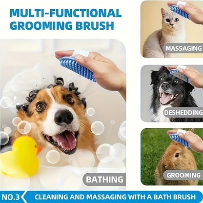 Kit de toilettage pour chien 6 pièces – Brosse, gants de lavage en silicone, serviette en microfibre et outil de mue, sans électricité, kit de soins essentiels pour un pelage brillant, cadeau pour propriétaires de chiens