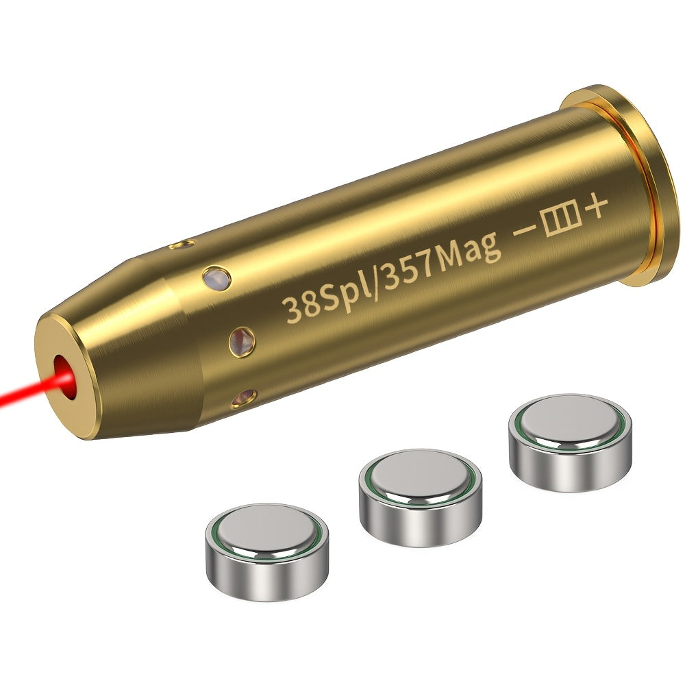 Kit de réglage laser multi-calibres pour 9mm, 45ACP, 223REM, 308WIN, 380ACP, 38SPL, 12GA – Appareil de réglage laser rouge haute précision pour fusils et pistolets, installation facile, inclut 2 jeux de piles
