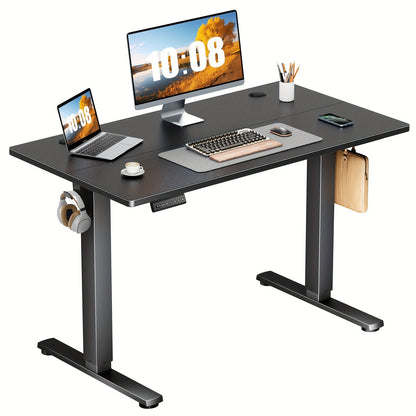 Electric Standing Desk Adjustable Height 40 48 55 63 Inch – Sit Stand Up Desk with Memory Controller & Anti-Collision, Ergonomic Home Office Gaming Workstation, Multiple Colors & Sizes