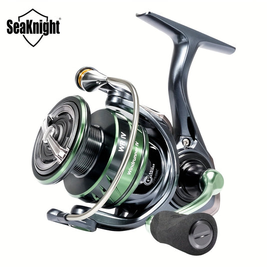 Moulinet de pêche Spinning SeaKnight série WR – 9+1BB, rapport de transmission 5.2:1, frein max 13 kg/28 lbs, frein à 3 disques en carbone, aluminium et acier inoxydable, moulinet pour eau douce et eau salée