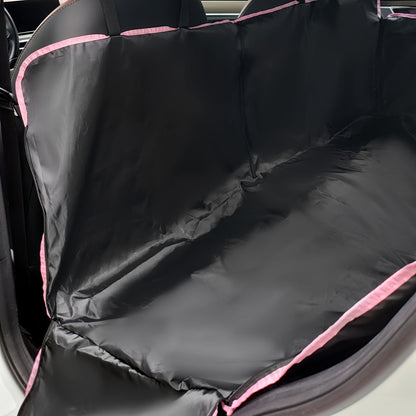 Tapis de siège auto pour animaux - Housse de protection anti-rayures et facile d'entretien pour siège arrière, protecteur imperméable et antidérapant pour chiens et chats, 3 couleurs : rose, vert, noir