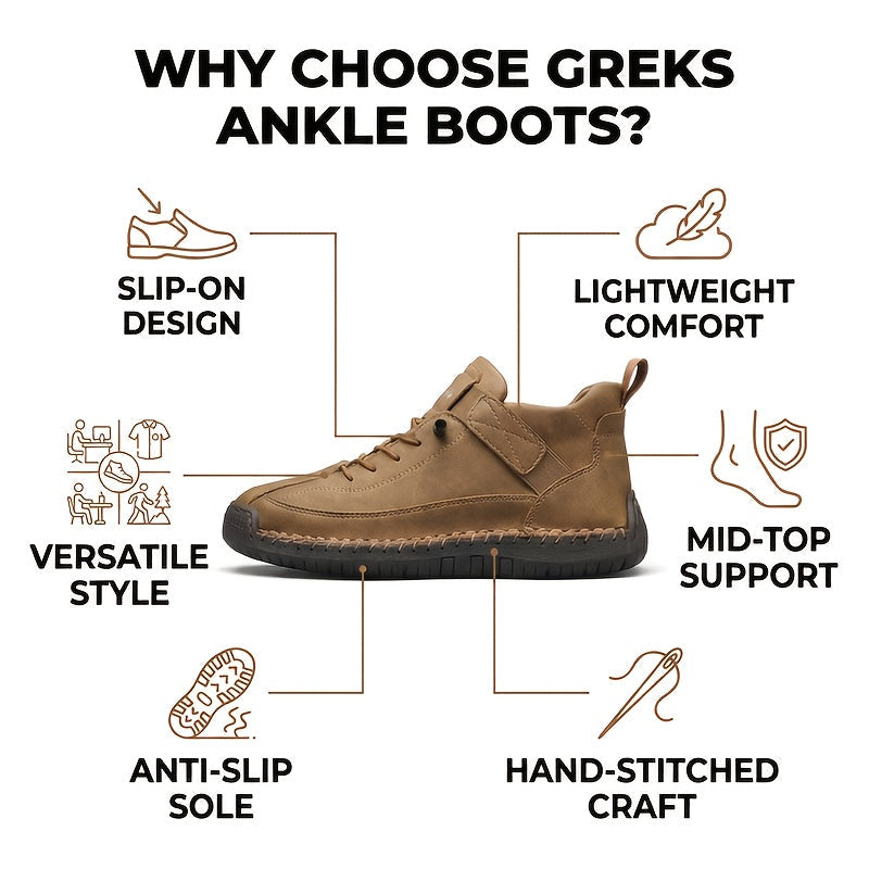 Bottines sans lacets pour hommes, mocassins mi-hauts légers, semelle amortissante antidérapante pour la marche, la conduite, le bureau décontracté, semi-formel, printemps, automne, UE 34,5-48