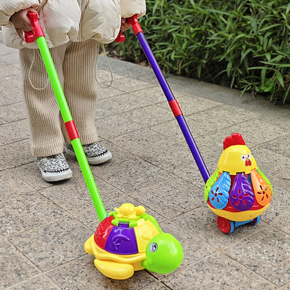 Rotating Winged Animal Toy Car for Kids, Interactive Spinning Turtle Rooster Shaped Vehicle, Indoor Outdoor Play Toy, Random Color Fun Gift for Birthdays Christmas Halloween Thanksgiving