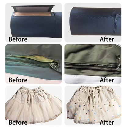 Colle de réparation de tissu ultra-résistante, invisible, lavable, sans couture, adhésif puissant pour siège de voiture, canapé, vêtements, chaussures, veste - Colle à tissu multi-usages instantanée de qualité professionnelle
