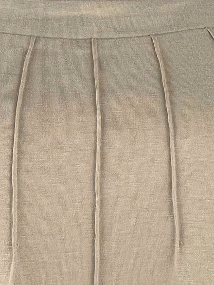 Haut à col carré et manches courtes pour femme – Tunique en dentelle brodée à motif maillé de couleur unie, chemisier élégant et décontracté pour l'été, tailles S-XXL, kaki