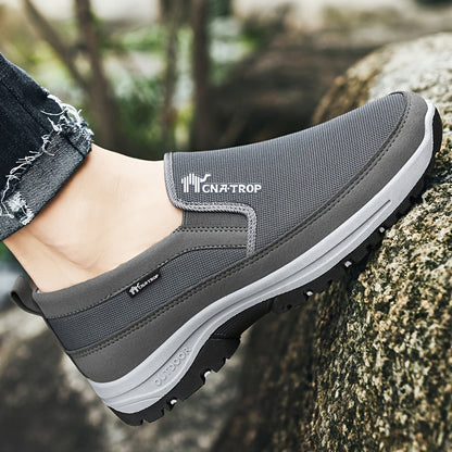 Chaussures de marche décontractées pour hommes - Baskets légères et confortables au quotidien avec soutien amorti pour la marche, les voyages et une utilisation quotidienne, disponibles en gris, noir, marron et bleu marine, tailles US 7,5 à 12,5