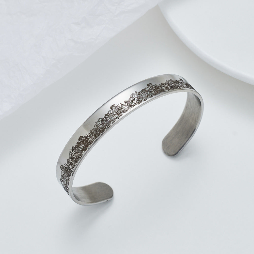 Bracelet jonc ouvert réglable en mémoire d'un animal de compagnie pour les amoureux des animaux – Bijou commémoratif style vintage, bracelet argenté en forme de C, cadeau attentionné de sympathie et d'anniversaire pour la perte d'un animal