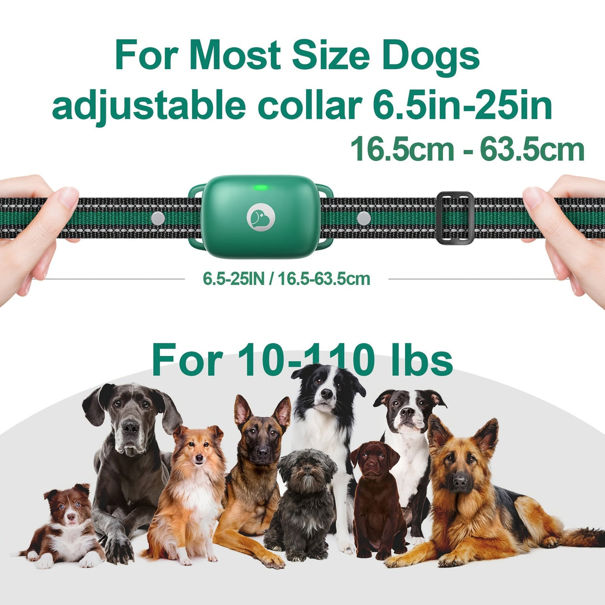 Collier de dressage pour chien avec télécommande, 3 modes de dressage : bip, vibration et stimulation électrostatique, collier électronique pour chiens de taille moyenne et grande, fonction de réception à distance avec icône intelligente