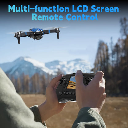 Foldable Drone with Camera for Adults Brushless Motor, 2.8-Inch LCD Screen Remote, 270° Obstacle Avoidance, Dual Camera, Altitude Hold, Headless Mode, 3D Flips, 32G SD Card – Beginner RC Quadcopter with 3 Speeds & One-Key Takeoff