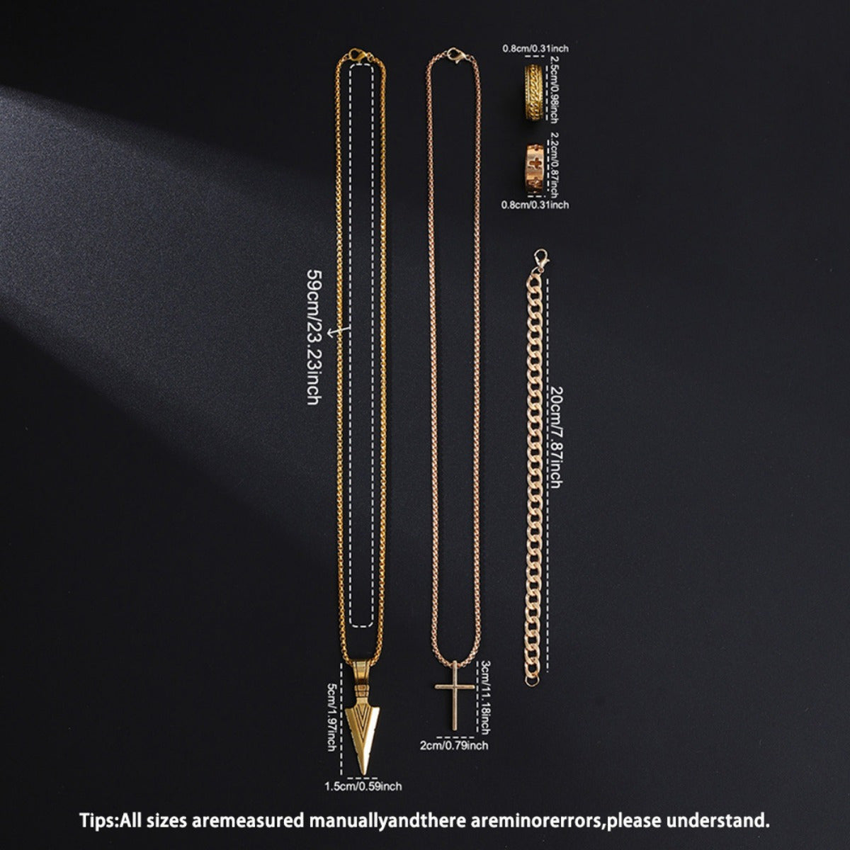 Coffret cadeau 12 pièces pour homme : montre et bijoux hip-hop – 3 montres analogiques à quartz + ensemble de 9 pièces comprenant bracelets, colliers et bagues, cadeau idéal pour Noël et les anniversaires