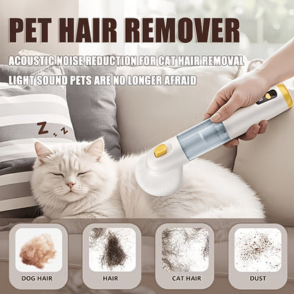 Cordless Pet Hair Vacuum for Dogs & Cats - Handheld Grooming Vacuum with Hair Collection Bin, Pet Hair Remover for Sofa, Bed, Carpet & Car - Shedding Control Tool, Great Christmas Gift for Pet Owners