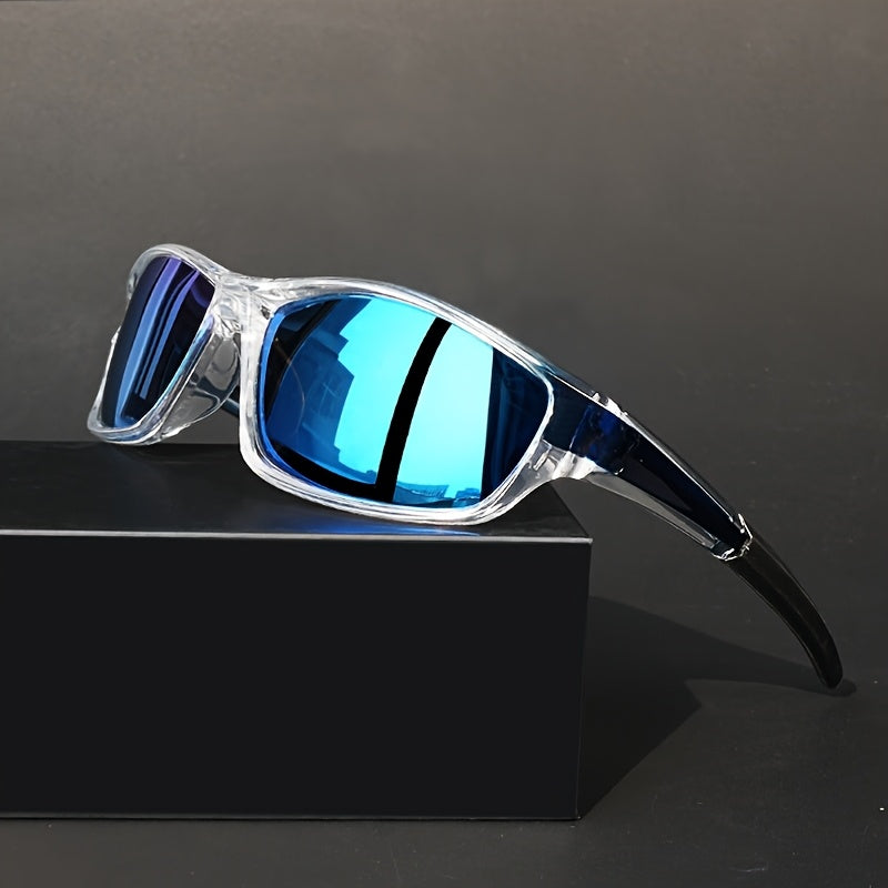 Lunettes de soleil polarisées enveloppantes pour hommes et femmes – Style sport rétro, verres TAC et monture PC légère, lunettes avec protection UV pour la conduite, le cyclisme et les activités de plein air