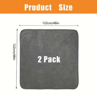 Lot de 2 tapis de propreté lavables pour chien – Alèses réutilisables à 4 couches, ultra-absorbantes et antidérapantes pour chiots, mises bas, éducation, cage, parc et voyage, tailles multiples, toutes races