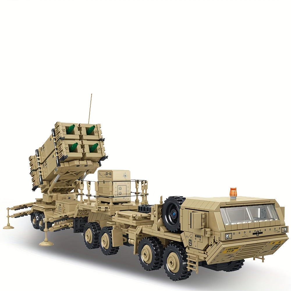 Set de construction de camion lance-missiles de 2566 pièces - Kit de briques pour modèle de véhicule militaire pour adultes, jouet de collection pour exposition, cadeau de loisir STEM pour hommes et adolescents | Ensemble de construction 628014
